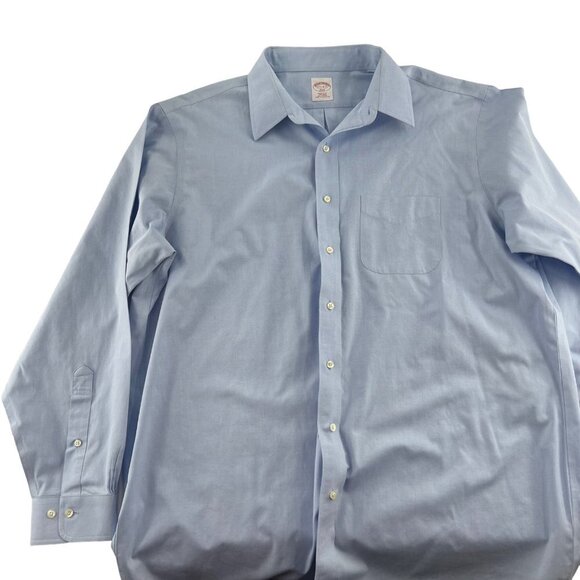 Brooks Brothers 346 Regular Fit Non Iron Button Down Shirt sz 17 1/2-6/7 - Picture 1 of 7